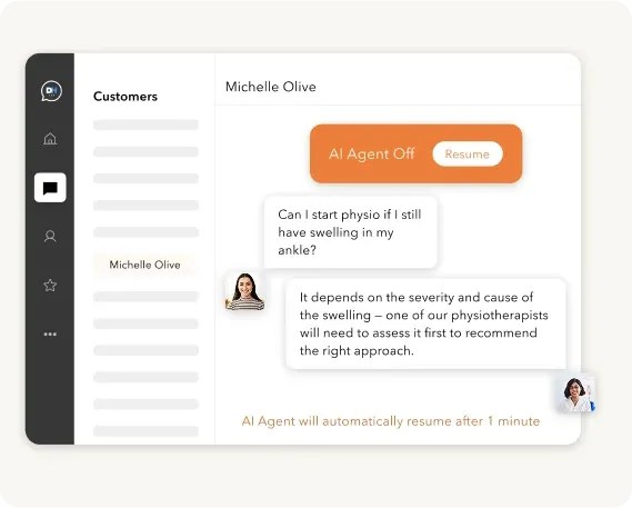 From AI to Real Support, Instantly