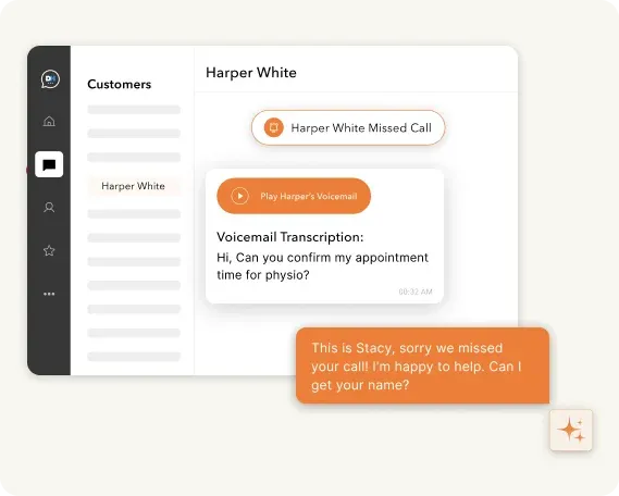 Instant Voicemail Transcription & Missed Call Follow Ups
